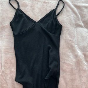 Sleek black bodysuit